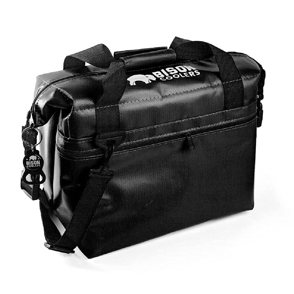 Bison Coolers Softpak Series - Premium Insulated Soft Cooler Bag, Made in USA, Leak Proof & 24+ Hour Ice Retention - Perfect for Beach, Travel, Camping, Picnic, Car Trips & Outdoor Adventures