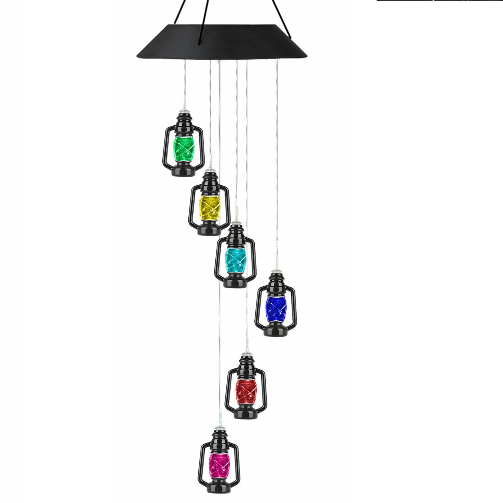 Solar Powered LED Wind Chimes - Outdoor Garden Decor with Color Changing Lights for Patio, Yard & Home Decoration | Perfect for Relaxing Evenings & Backyard Ambiance