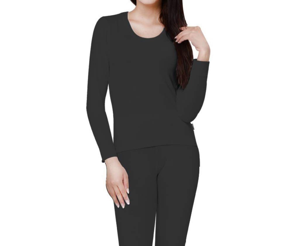 Women's Cotton Thermal Underwear Set - Long Sleeve Winter Pajamas with Round Neck for Warmth & Comfort | Perfect for Cold Weather, Sleeping, Lounge Wear & Layering