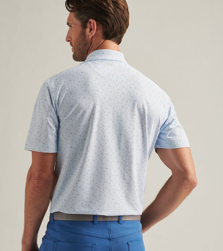 Peter Millar Men's Casa Nova Performance Mesh Polo Shirt - Breathable Quick-Dry Golf & Casual Wear - White (Ideal for Golf, Tennis, Business Casual & Summer Outings)