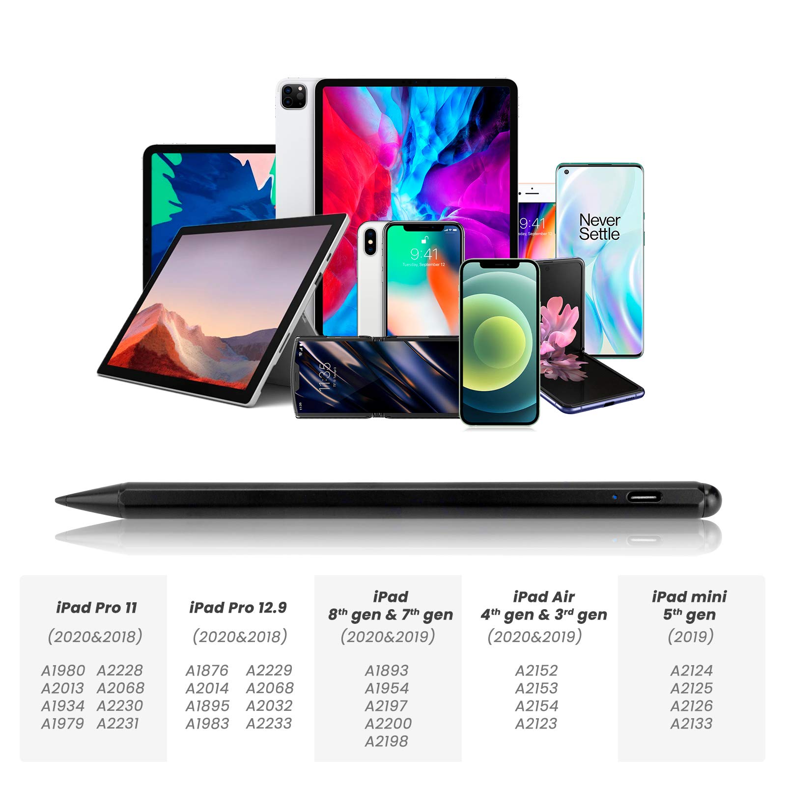 iPad Pencil Pro - 2X Fast Charging Stylus Pen for Apple iPad Pro 11/12.9/13 Inch (M4 & All Models) | Premium White Digital Pen for Drawing, Note-Taking & Professional Design Work