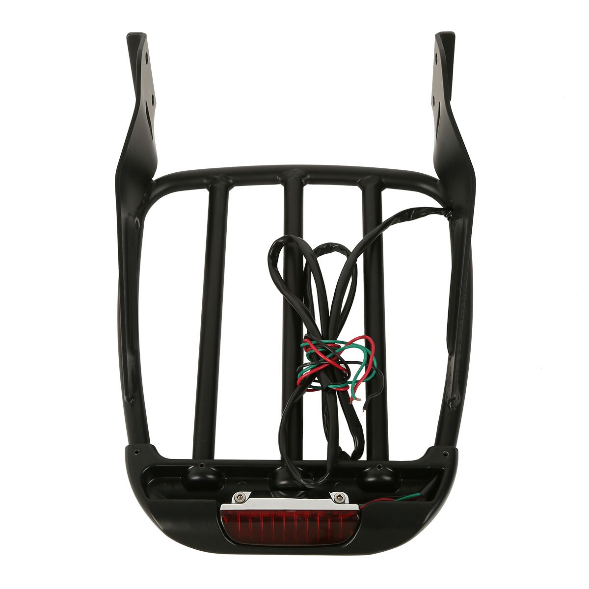 XFMT Detachable Two-Up Luggage Rack with LED Lights for Harley Sportster XL Dyna Softail 2004-2017 - Perfect for Long Rides & Road Trips