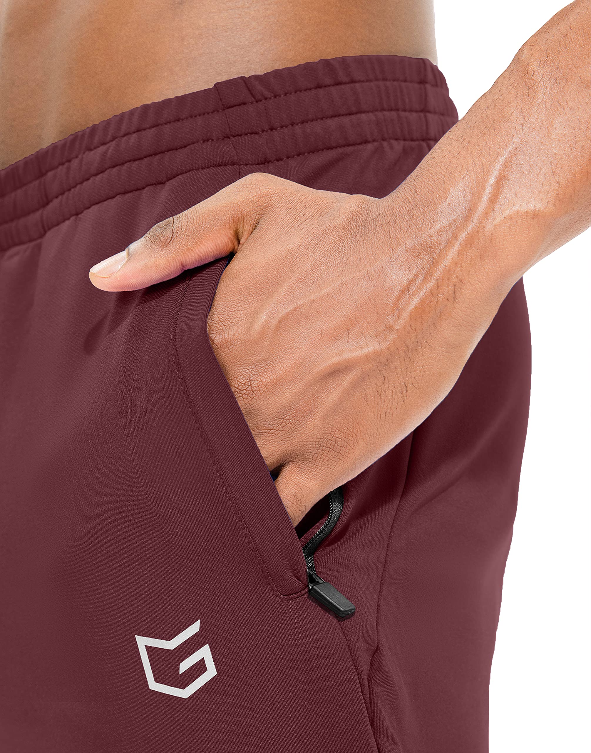 Men's Slim Fit Tapered Sweatpants with Zipper Pockets - Athletic Track Pants for Running, Workout & Exercise | Gym, Jogging & Casual Wear
