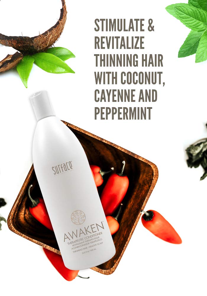 Surface Hair Awaken Therapeutic Conditioner for Damaged Hair - Repairing & Nourishing Treatment for Dry, Frizzy Hair - Salon-Quality Deep Conditioning at Home (Perfect for Post-Color, Heat Styling & Chemical Treatments)