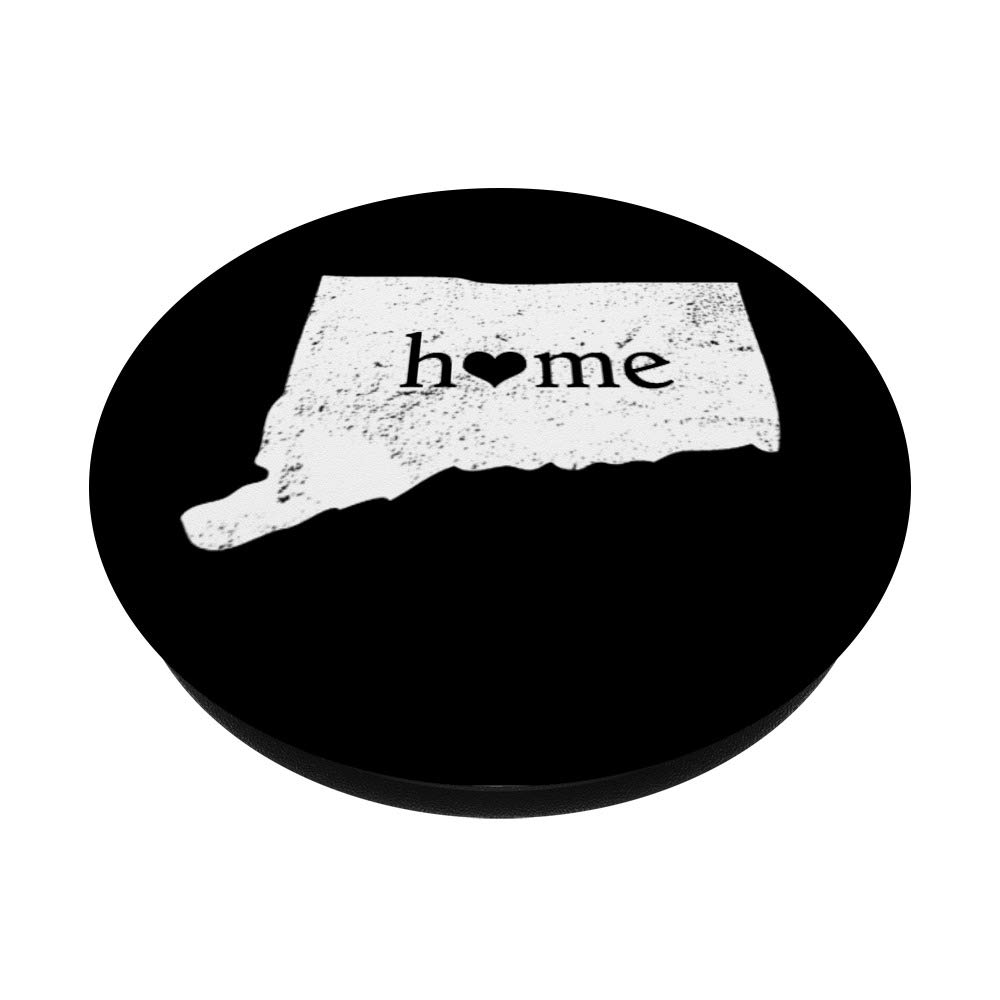 Connecticut State Home with Heart PopSocket - Grips & Stand for Phones, Tablets - Perfect for Travel, Commuting & Everyday Use