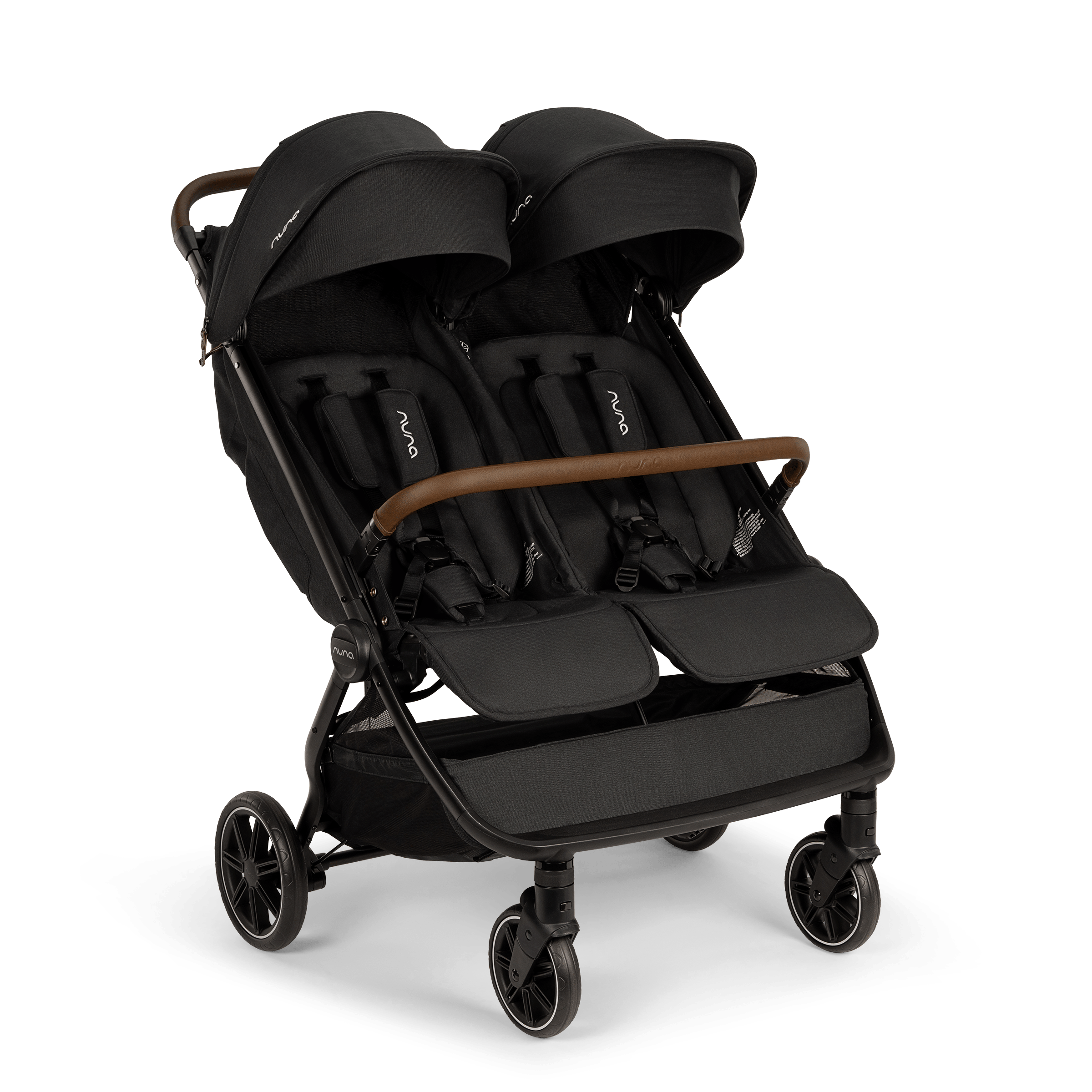 Nuna TRVL Double Stroller - Lightweight Compact Foldable Baby Stroller for Twins - Perfect for Travel, Shopping & Everyday Use