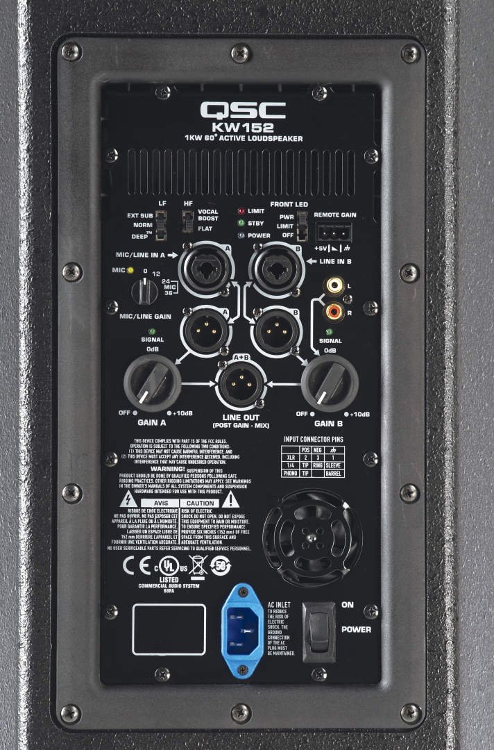 QSC KW Series Professional DJ Speaker - High Power PA Sound System for Live Music, Clubs & Events | Durable & Portable for Indoor & Outdoor Performances