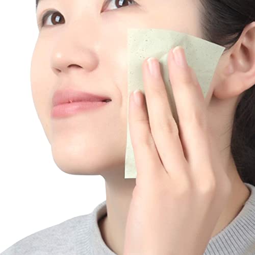 XAVRY Oil Absorbing Face Blotting Paper for Oily Skin - Green Matte Blotting Sheets for Women & Men | Portable Skin Care for Shine Control On-the-Go, Gym, Office & Travel