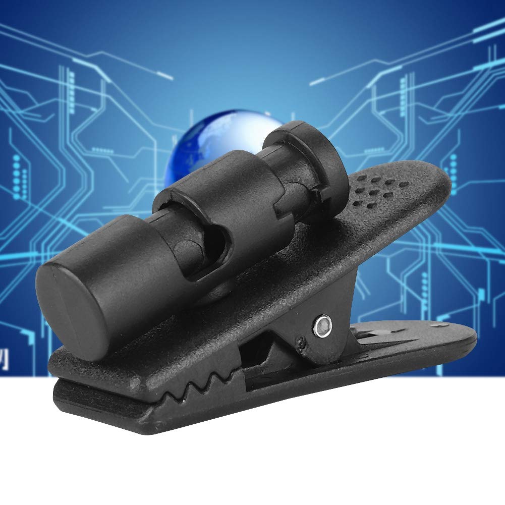 Zopsc 2-Pack Black Earbud Clips for Phone Headsets - Secure Cable Management for Walkie-Talkies, MP3 Headphones & Mobile Devices - Perfect for Work, Sports & Travel Accessories