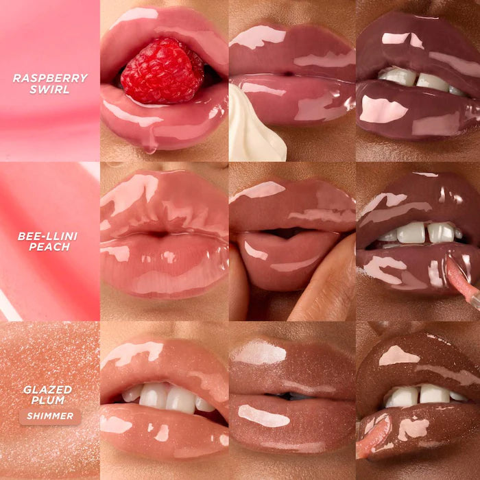 Gisou Honey Infused Hydrating Lip Oil - Nourishing & Moisturizing Lip Treatment with Natural Ingredients - Perfect for Dry Lips, Daily Care & Nighttime Lip Routine