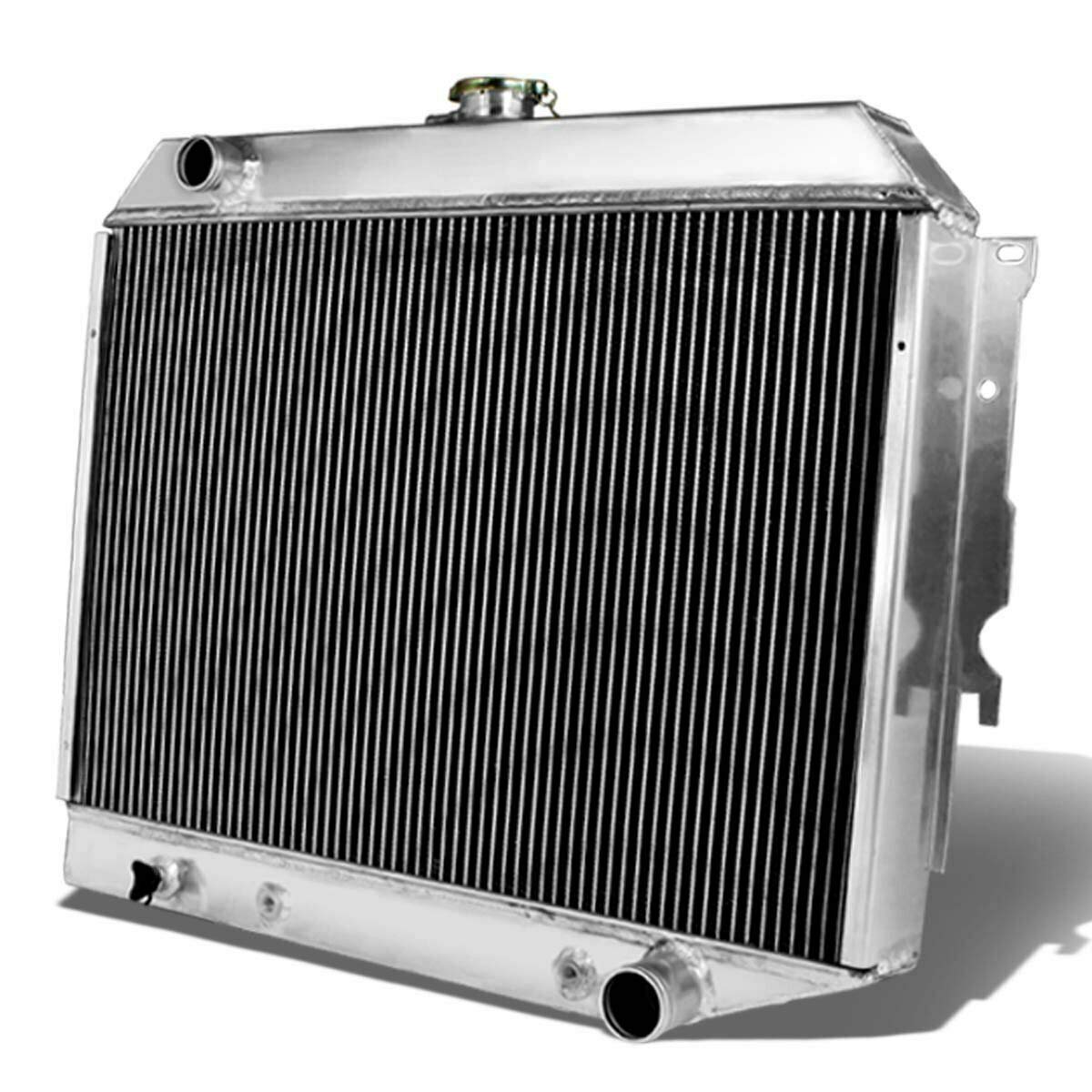AlloyWorks 3-Row Aluminum Radiator with Fan Shroud for 1968-1974 Dodge Challenger (Fits 1969, 1970, 1971 Models) - High-Performance Cooling Upgrade for Classic Muscle Car Restoration & Hot Rod Projects