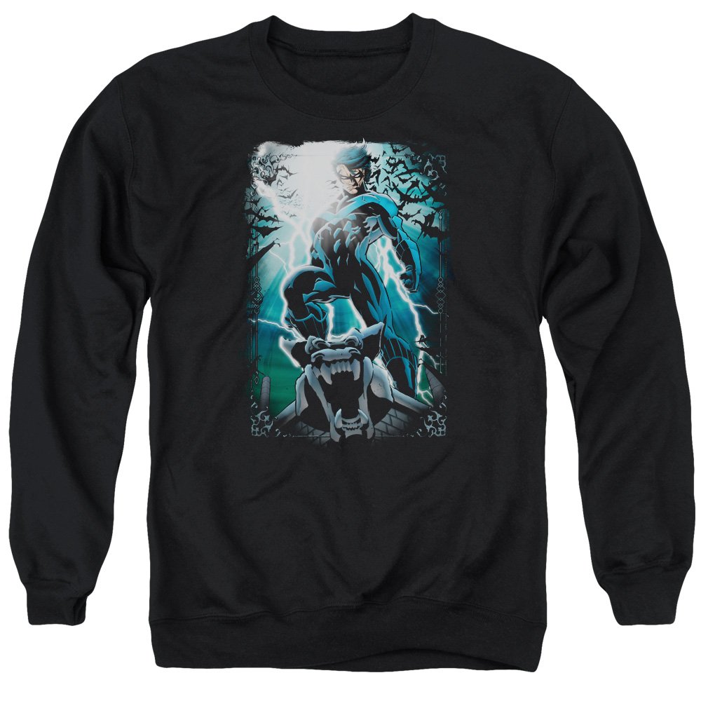 Batman Night Light Sweatshirt - Unisex Adult Crewneck Pullover for Men & Women | Superhero Fan Gift, Comic Book Lover Apparel, Casual Wear & Cosplay Costume