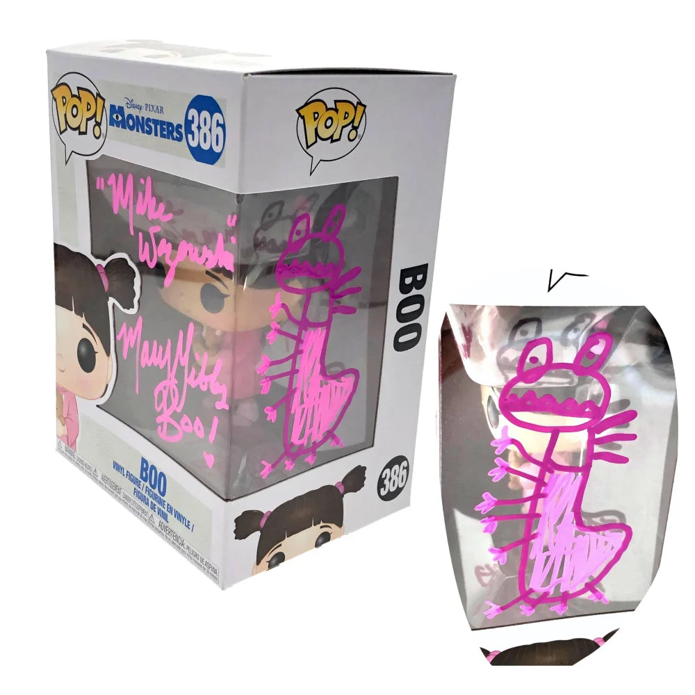 Mary Gibbs Signed Randall Sketch Boo Monsters Inc. Funko Pop with JSA COA Autograph - Rare Collectible for Disney Pixar Fans, Perfect for Display & Gifting