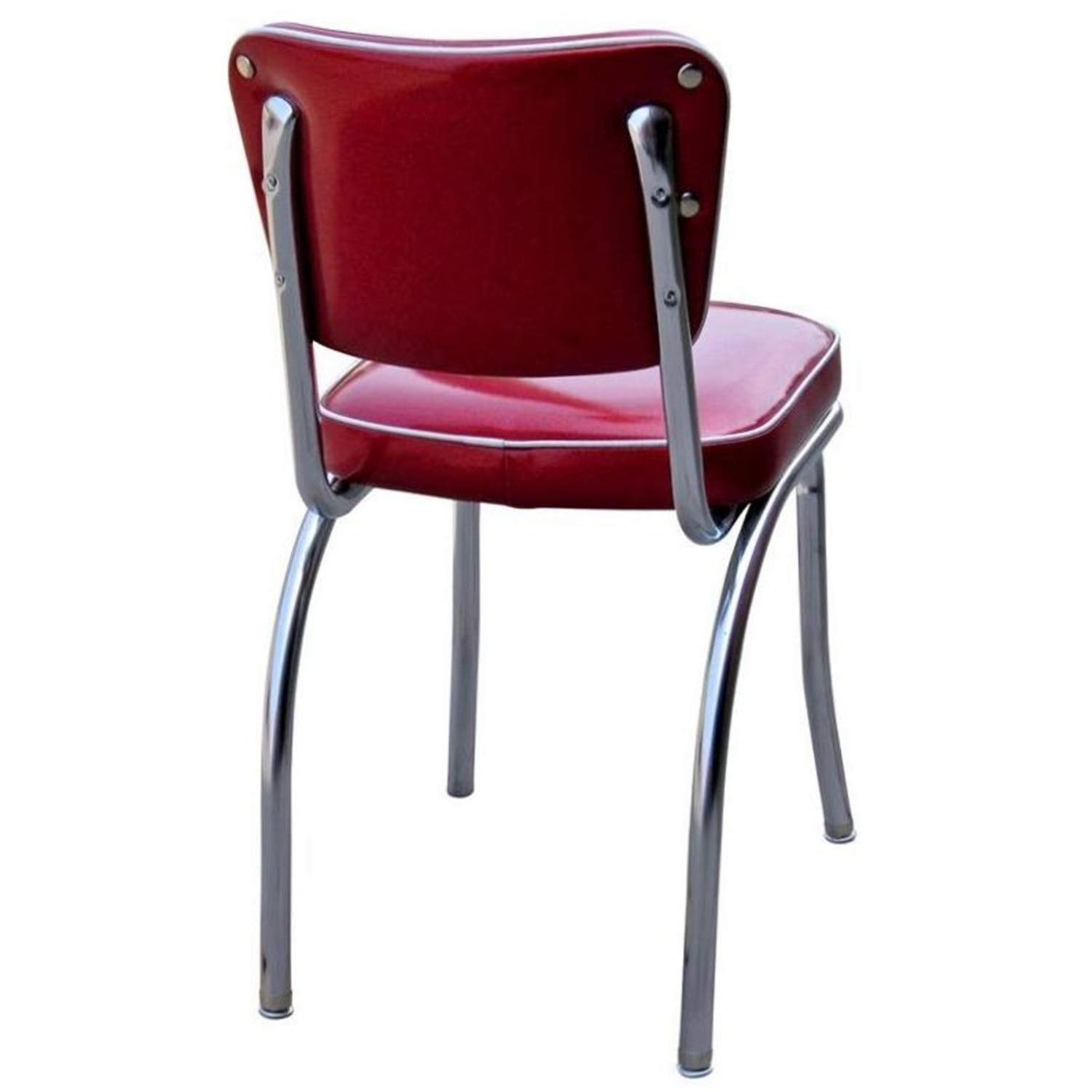 Lucy Diner Chair - Royal Blue Upholstered Dining Room Chair with Wooden Legs | Comfortable & Stylish Seating for Home, Restaurant, and Cafe Use