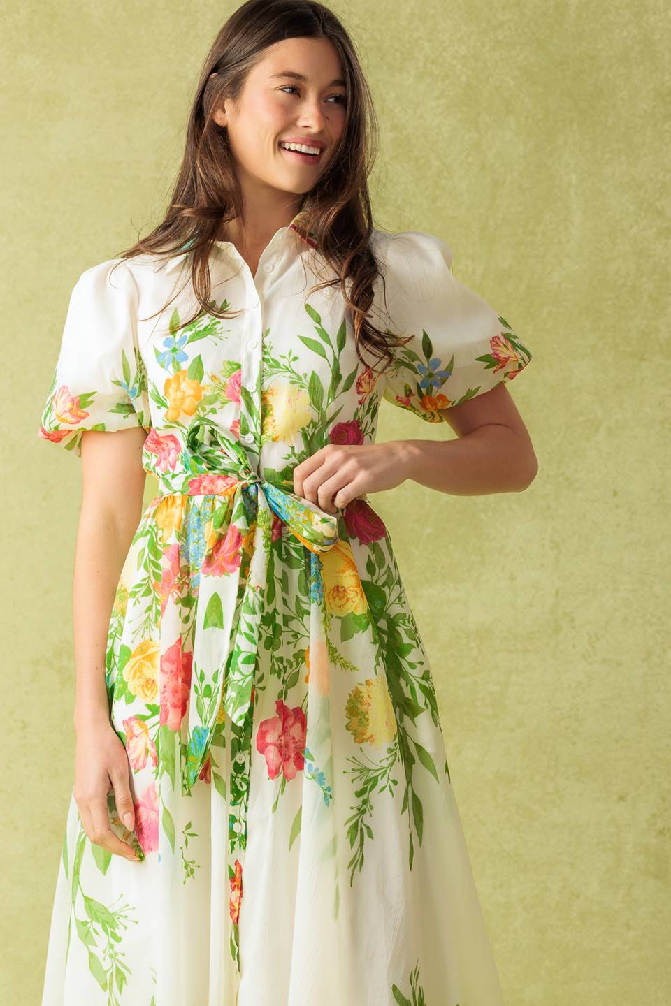 MUCH TO DO Floral Print Midi Dress - Elegant Summer Dress for Women, Perfect for Parties, Weddings & Casual Outings