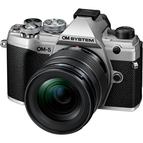 OM SYSTEM OM-5 Mirrorless Camera with 12-45mm f/4 PRO Lens (Silver) - Perfect for Travel, Vlogging & Outdoor Photography