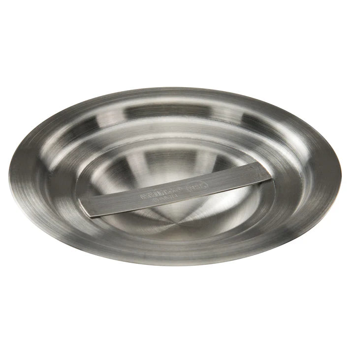 Winco Stainless Steel Bain Marie Cover for 1.25 Qt Containers with Handle - Perfect for Food Warming, Buffet Serving & Commercial Kitchen Use
