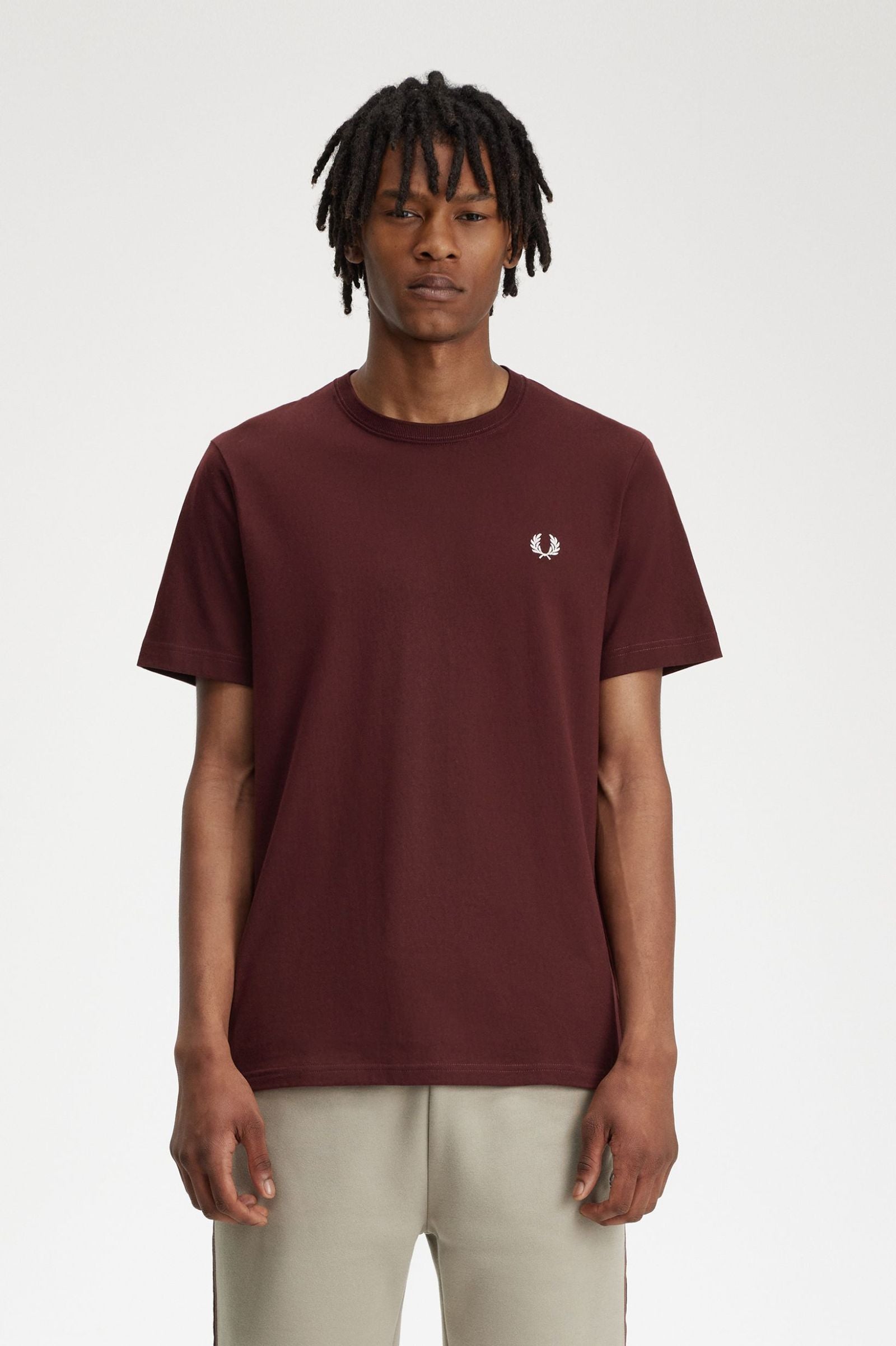 Fred Perry Men's Classic Crew Neck T-Shirt - Casual Cotton Tee for Everyday Wear | Perfect for Streetwear, Layering & Casual Outfits