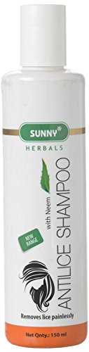 Bakson Sunny Anti-Lice Shampoo with Neem Extract for Kids & Adults - 150ml | Natural Head Lice Treatment & Prevention | Gentle for Daily Use at Home & School