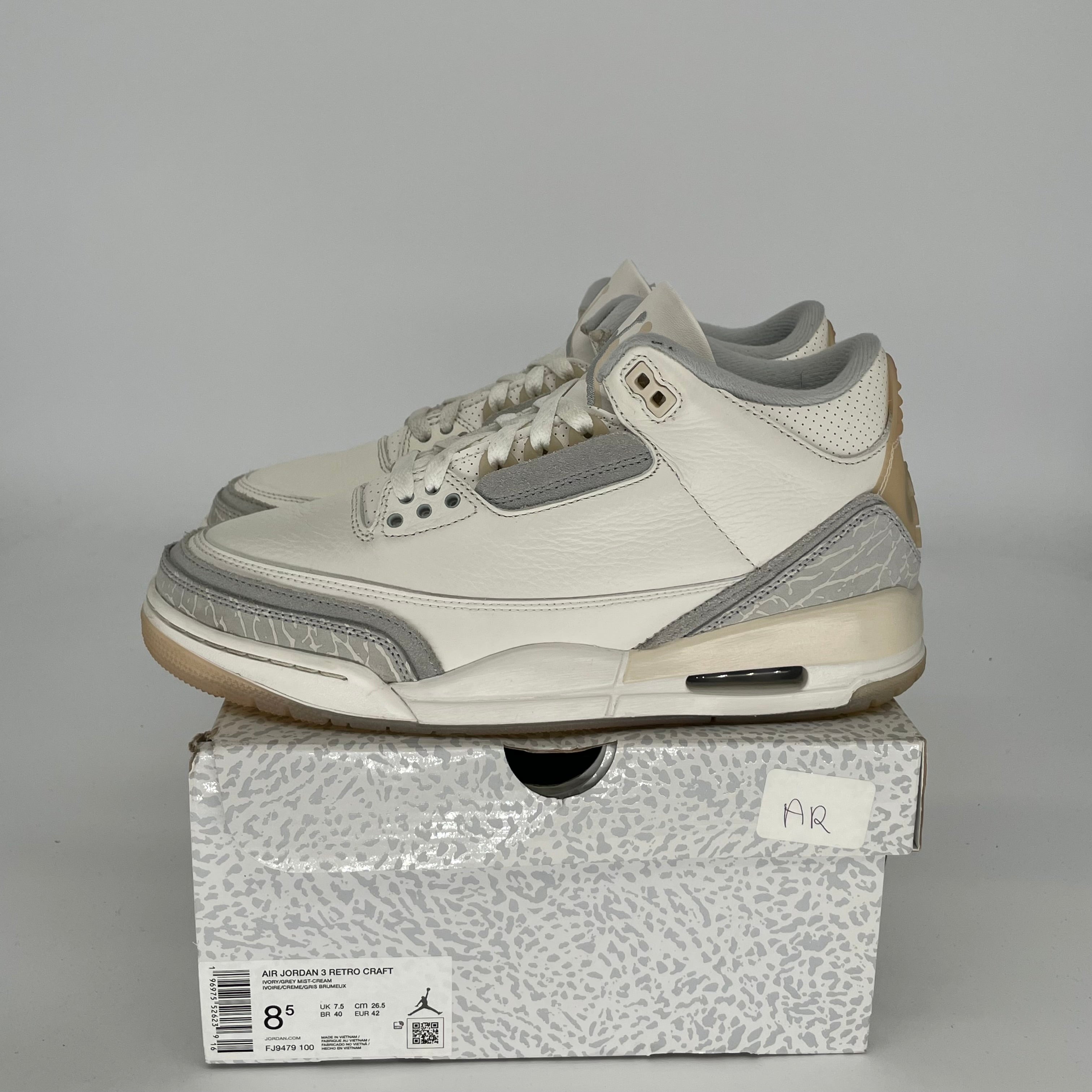 Authentic Air Jordan 3 Retro Craft 