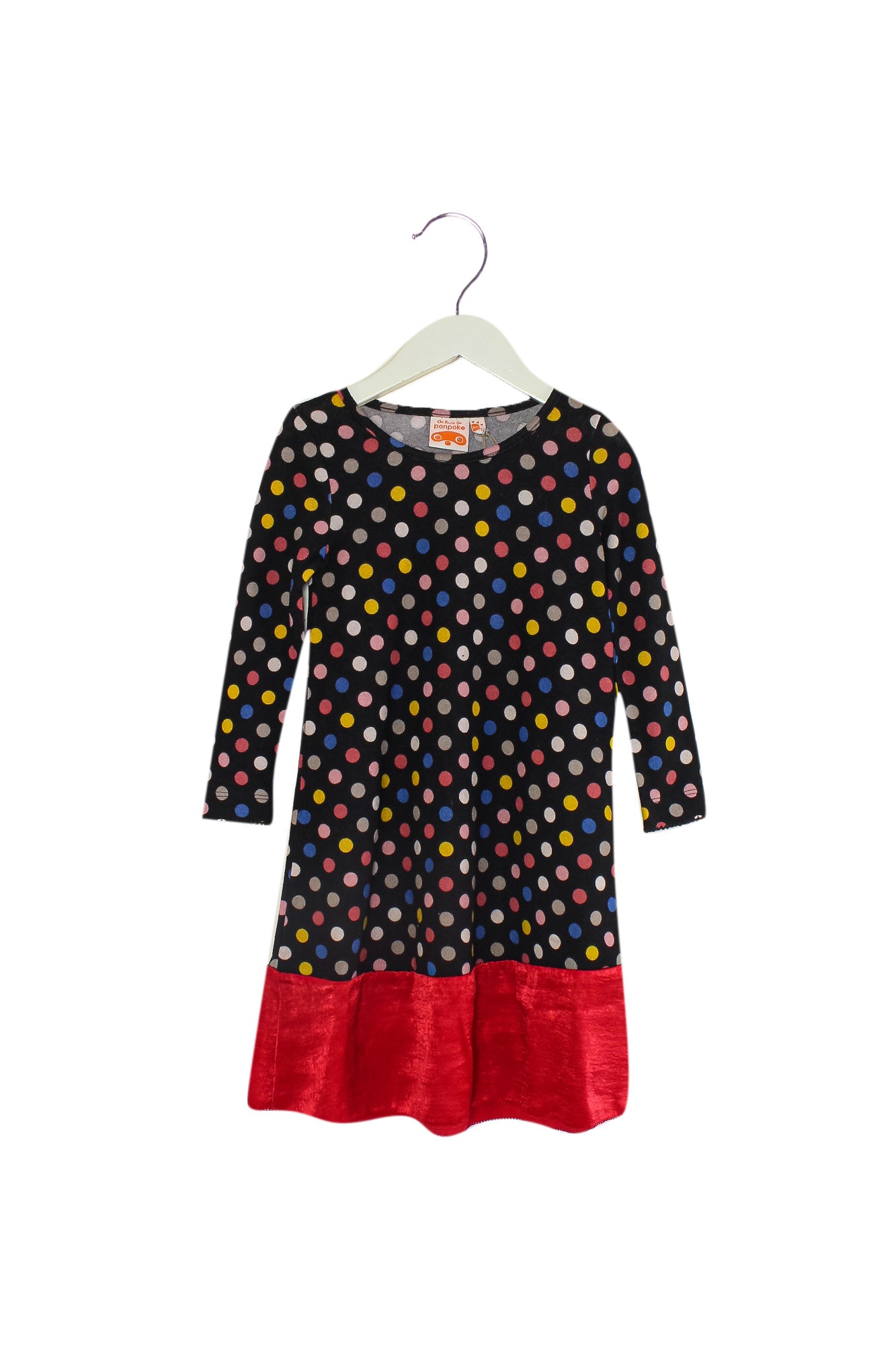 Ponpoko Long Sleeve Dress for Girls 2T (100cm) - Cute & Comfortable Toddler Outfit for Playdates, Parties & Everyday Wear