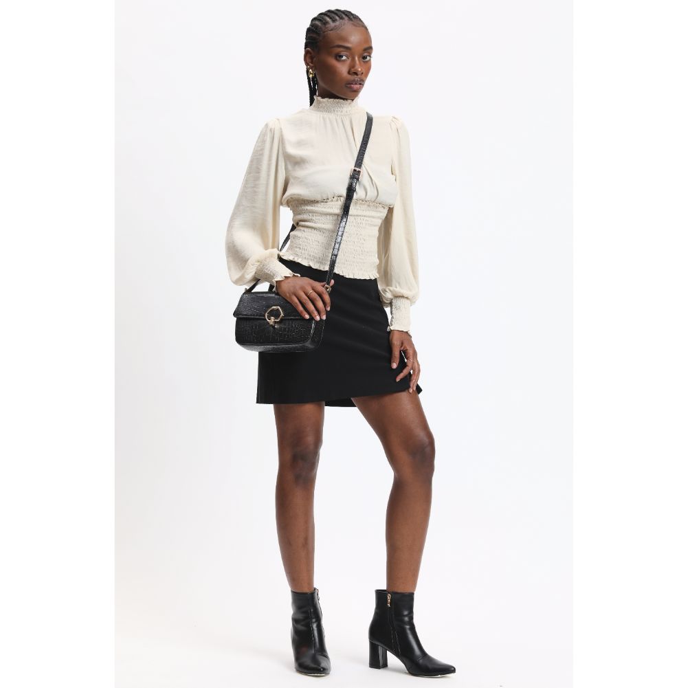 Ryerson Genuine Leather Crocodile Embossed Crossbody Bag for Women - Stylish & Durable Handbag for Daily Use, Work, Travel, and Special Occasions