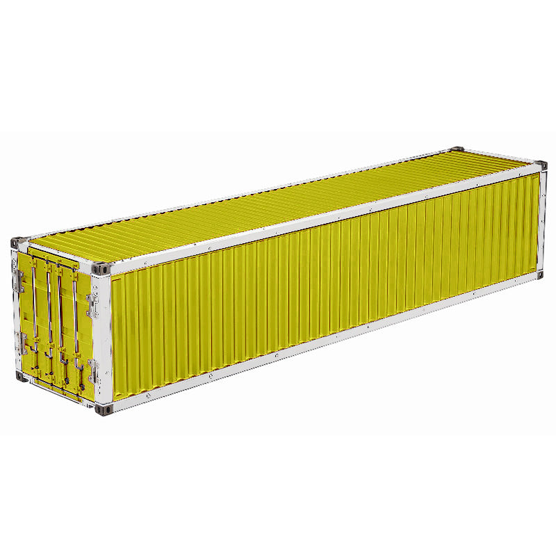 1/14 Scale 40ft Metal Chassis Painted Container for TAMIYA RC Truck Trailer - DIY Model Cars with 3 Axles (874x182x193mm) - Perfect for RC Hobbyists, Collectors & Truck Simulation Enthusiasts