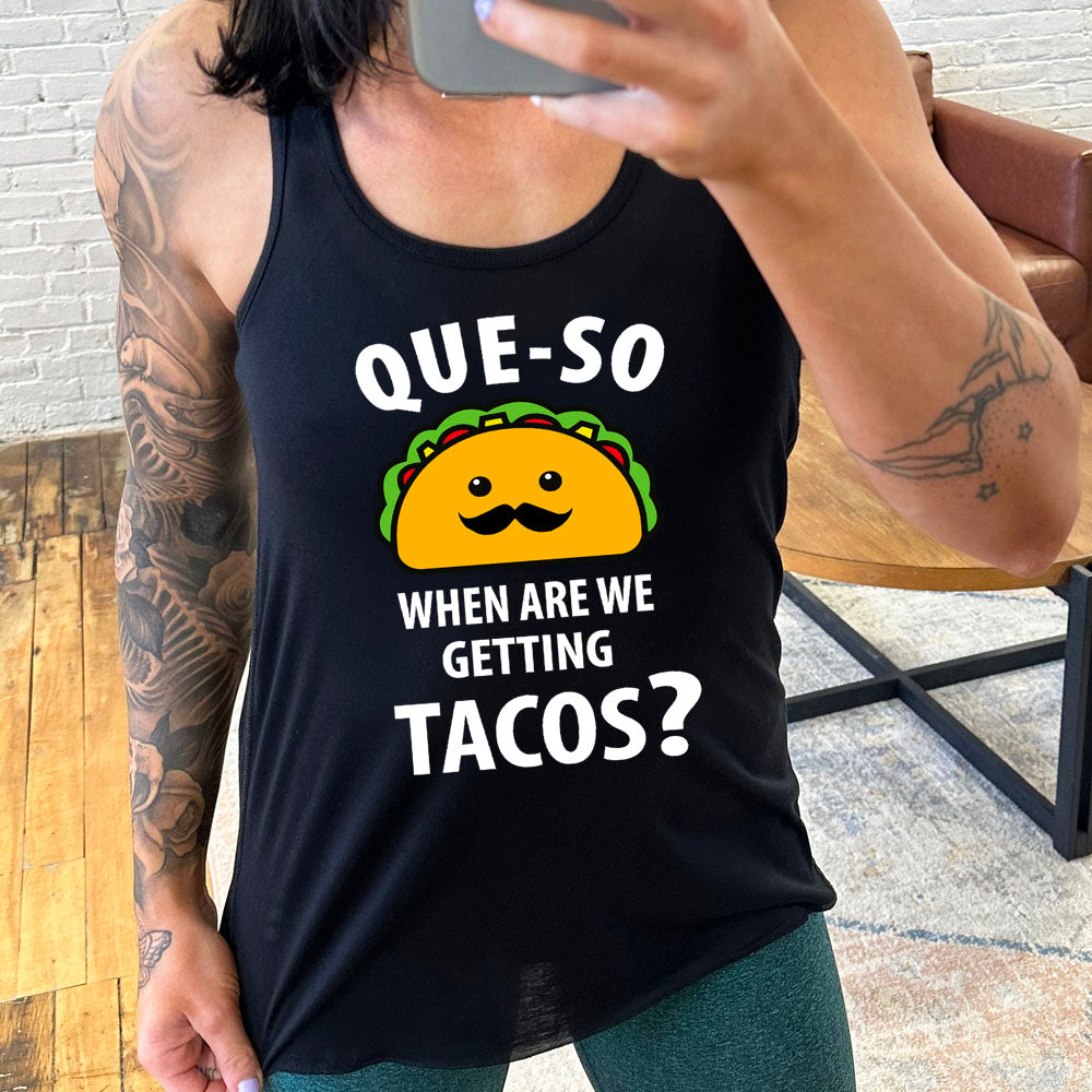 Funny 'When Are We Getting Tacos' T-Shirt - Cute & Trendy Graphic Tee for Women & Men - Perfect for Taco Lovers, Parties & Casual Wear
