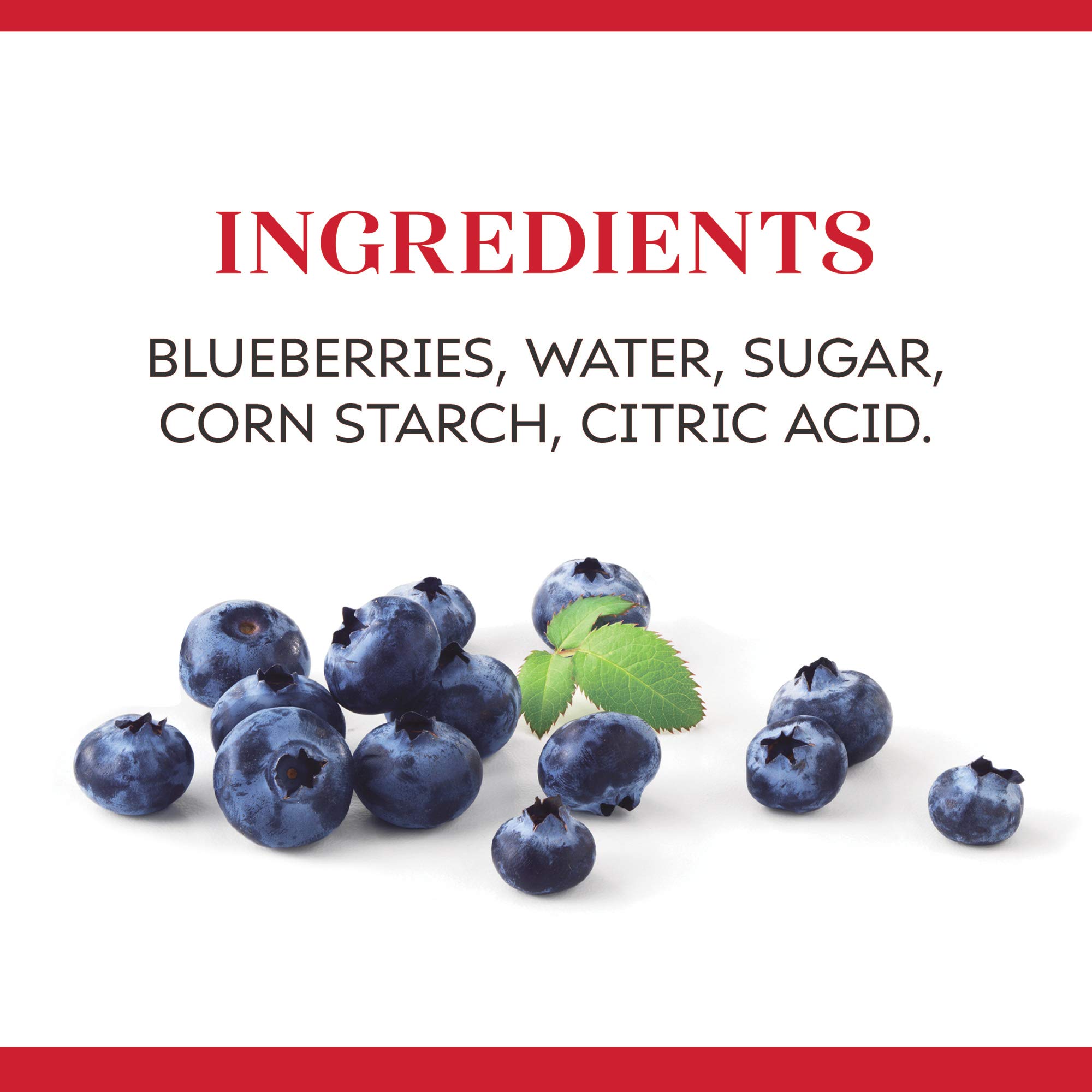 Duncan Hines Comstock Simply Blueberry Pie Filling, 21 Ounce (Pack of 8) - Perfect for Baking Pies, Desserts, and Sweet Treats at Home