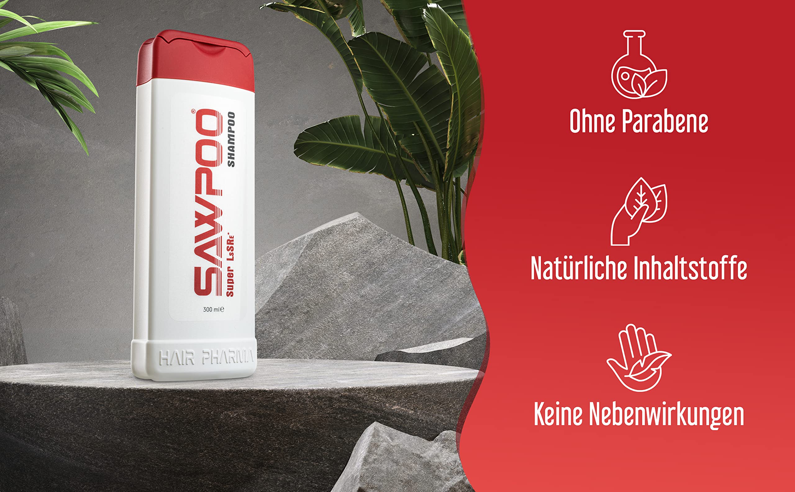 Sawpoo Biotin & Saw Palmetto Shampoo for Hair Growth - Anti Hair Loss Treatment for Men & Women - Volumizing & Thickening Shampoo for Thinning Hair (Perfect for Daily Use & Scalp Care)