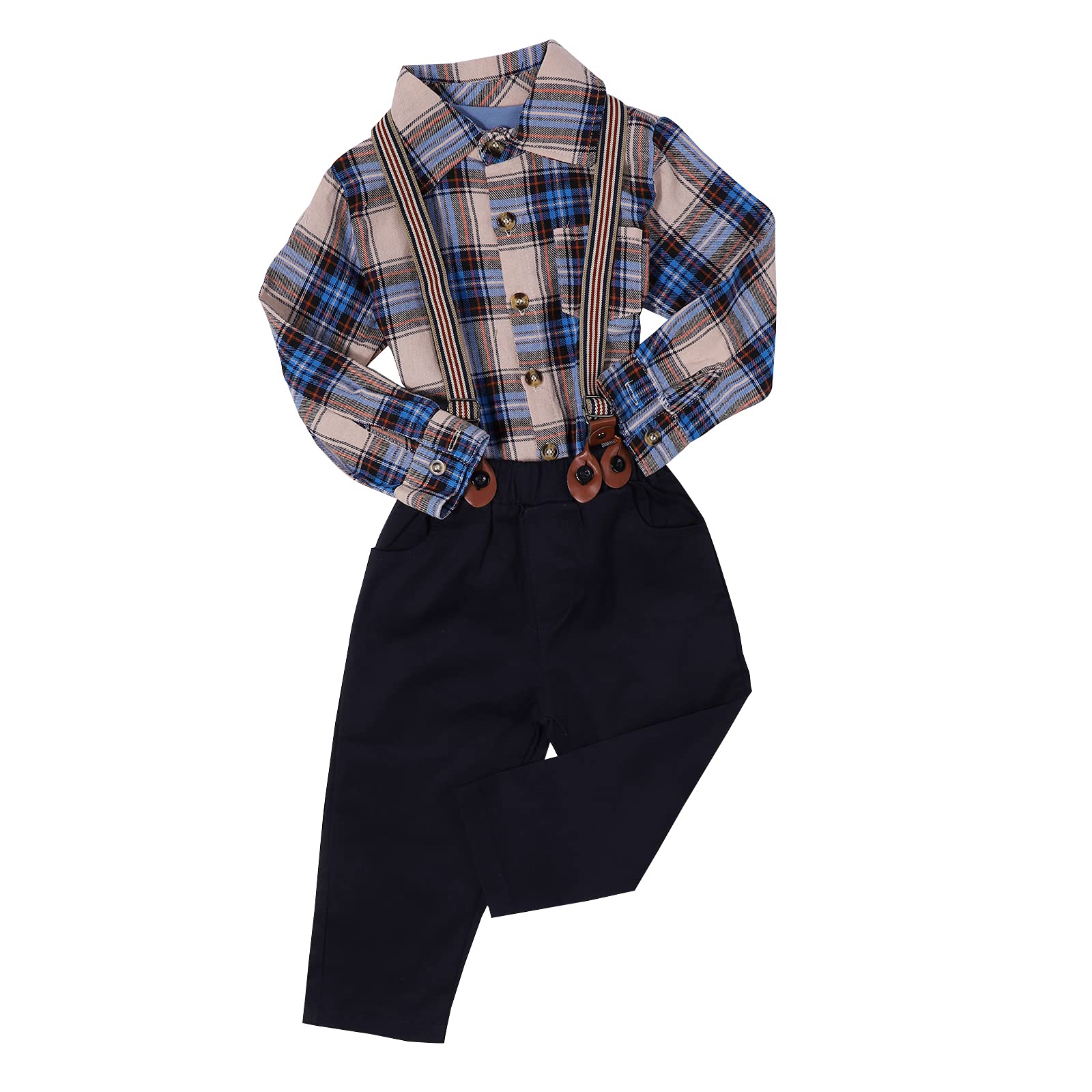 LUKYCILD Boys' Clothing Set - Baby & Toddler Outfits for Playtime, School & Special Occasions | Soft & Comfortable Cotton Apparel