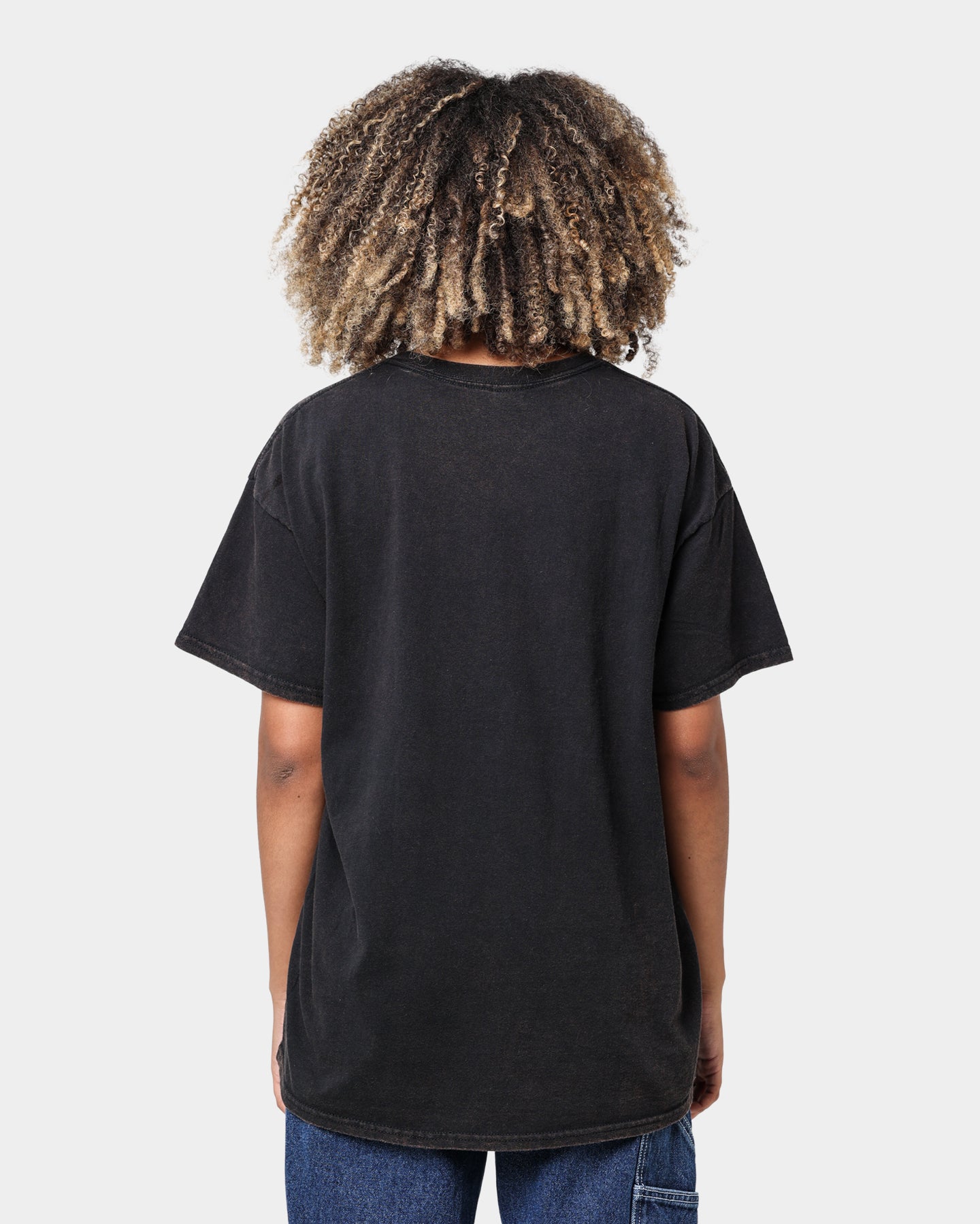 American Thrift X 420 How High Vintage Washed Black T-Shirt | Retro Cannabis Culture Tee for Music Festivals & Casual Streetwear