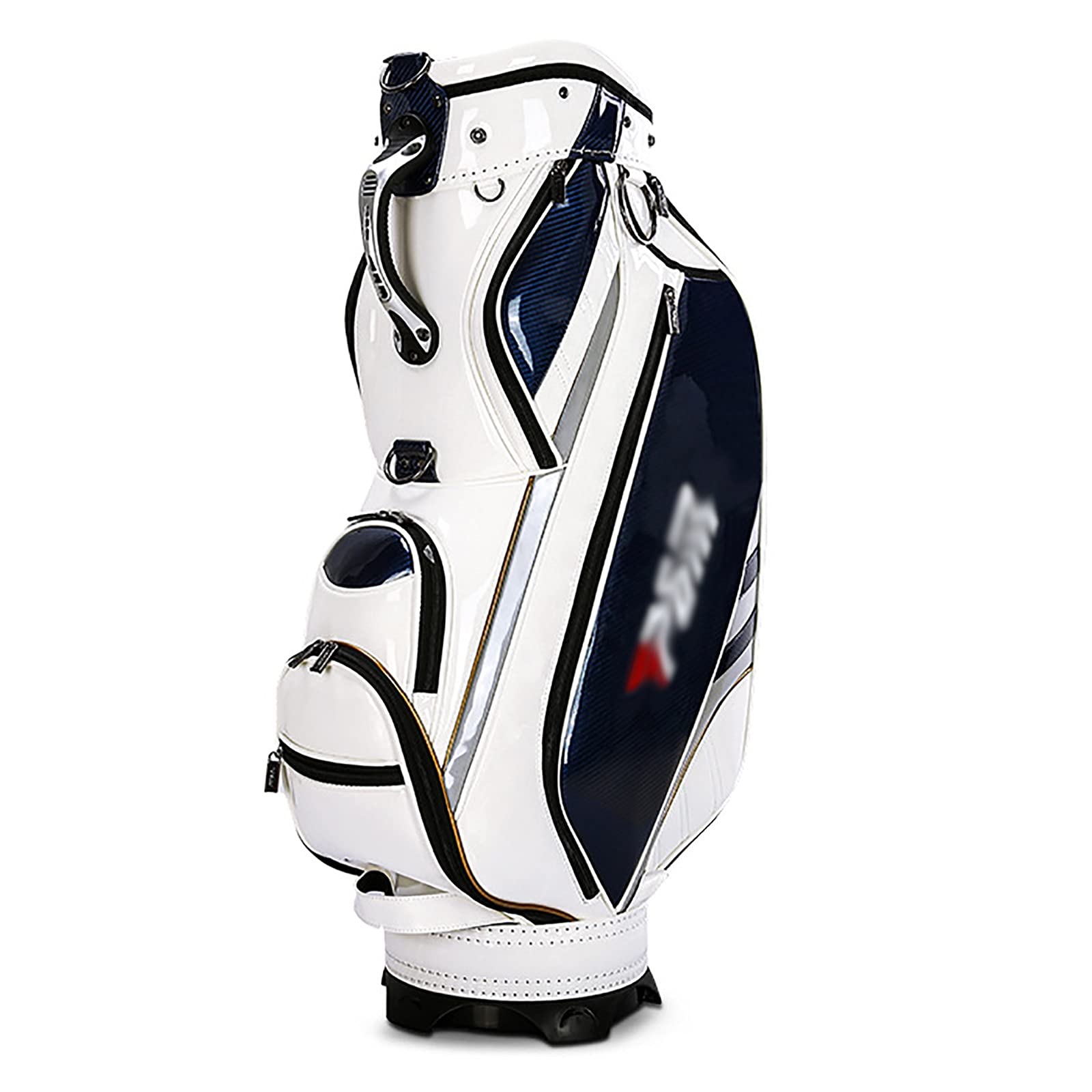 Waterproof PU Golf Bag with 14 Club Capacity - Cart, Trolley & Stand Carry Bag (White) - Perfect for Golf Courses, Driving Ranges & Travel