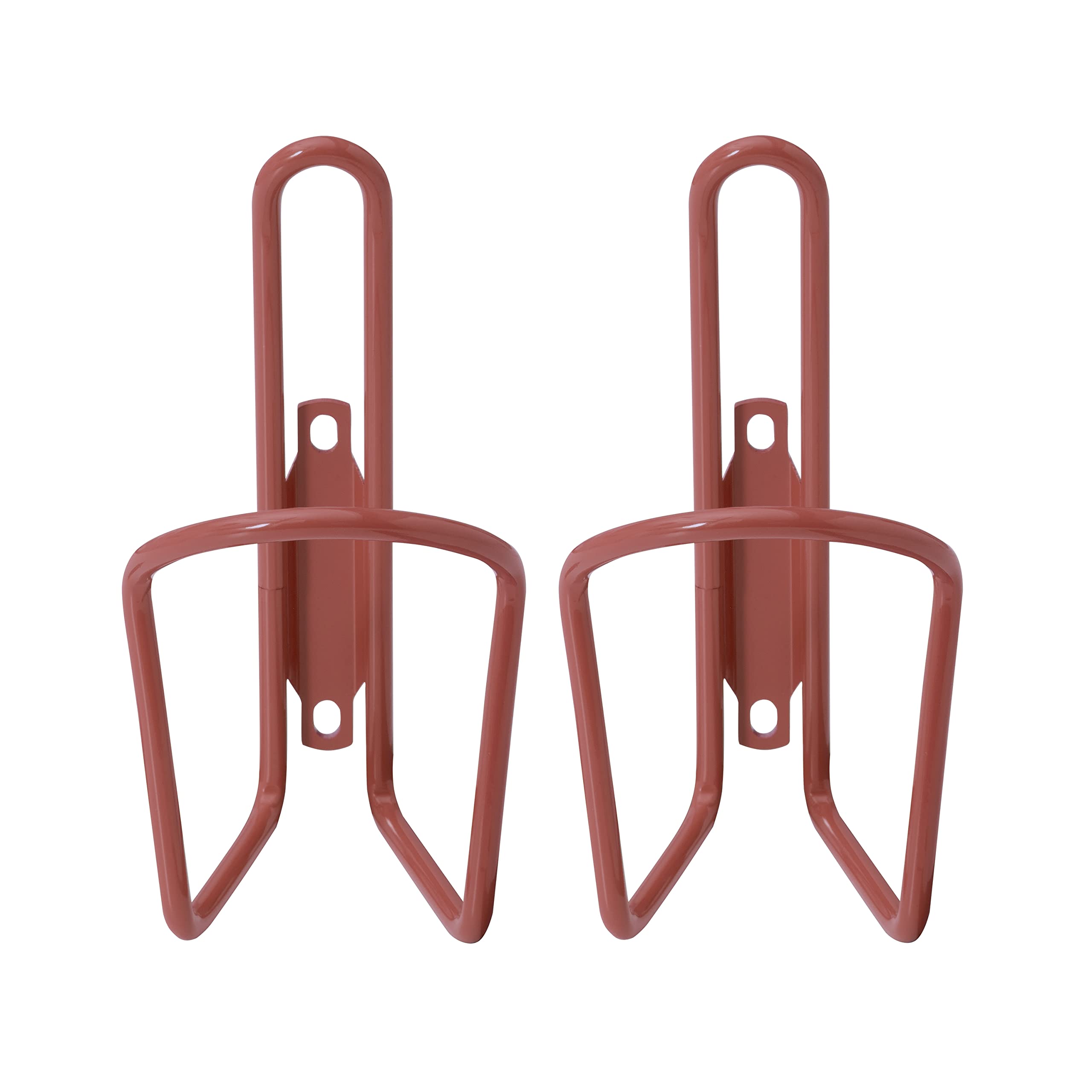 Premium Aluminum Bike Water Bottle Cage Holder - Lightweight & Durable for Mountain & Road Bicycles - 2 Pack Set in Crimson Red - Perfect for Cycling, Commuting & Outdoor Sports