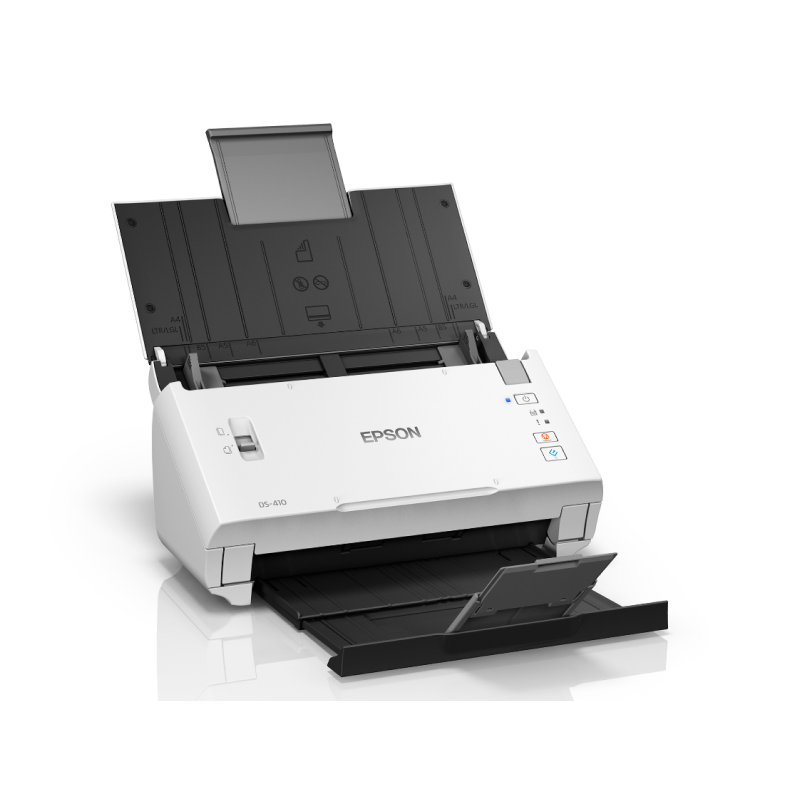 Epson WorkForce DS-410 A4 Duplex Document Scanner - Fast Two-Sided Scanning for Home Office & Business Use - Perfect for Digitizing Receipts, Contracts & Legal Documents