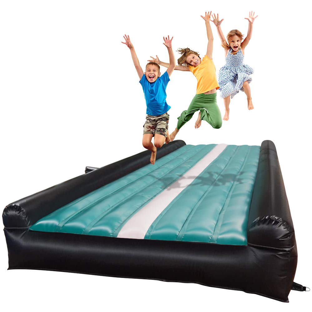 Inflatable Tumble Track for Gymnastics Training - Portable Air Floor Mat for Tumbling, Cheerleading & Home Practice - Perfect for Kids, Teens & Adults Indoor/Outdoor Use
