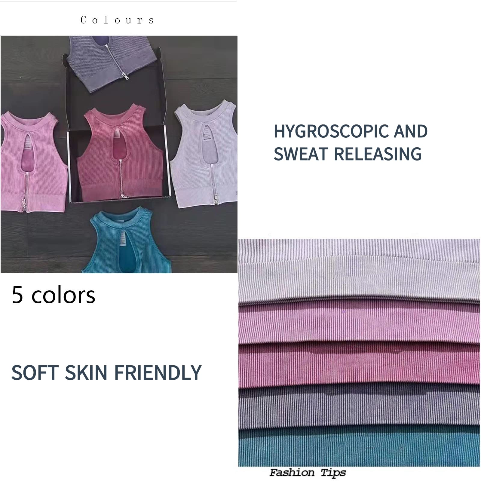 Sexy 2-Piece Workout Set - Ribbed Seamless Bra & High Waist Leggings for Yoga & Gym