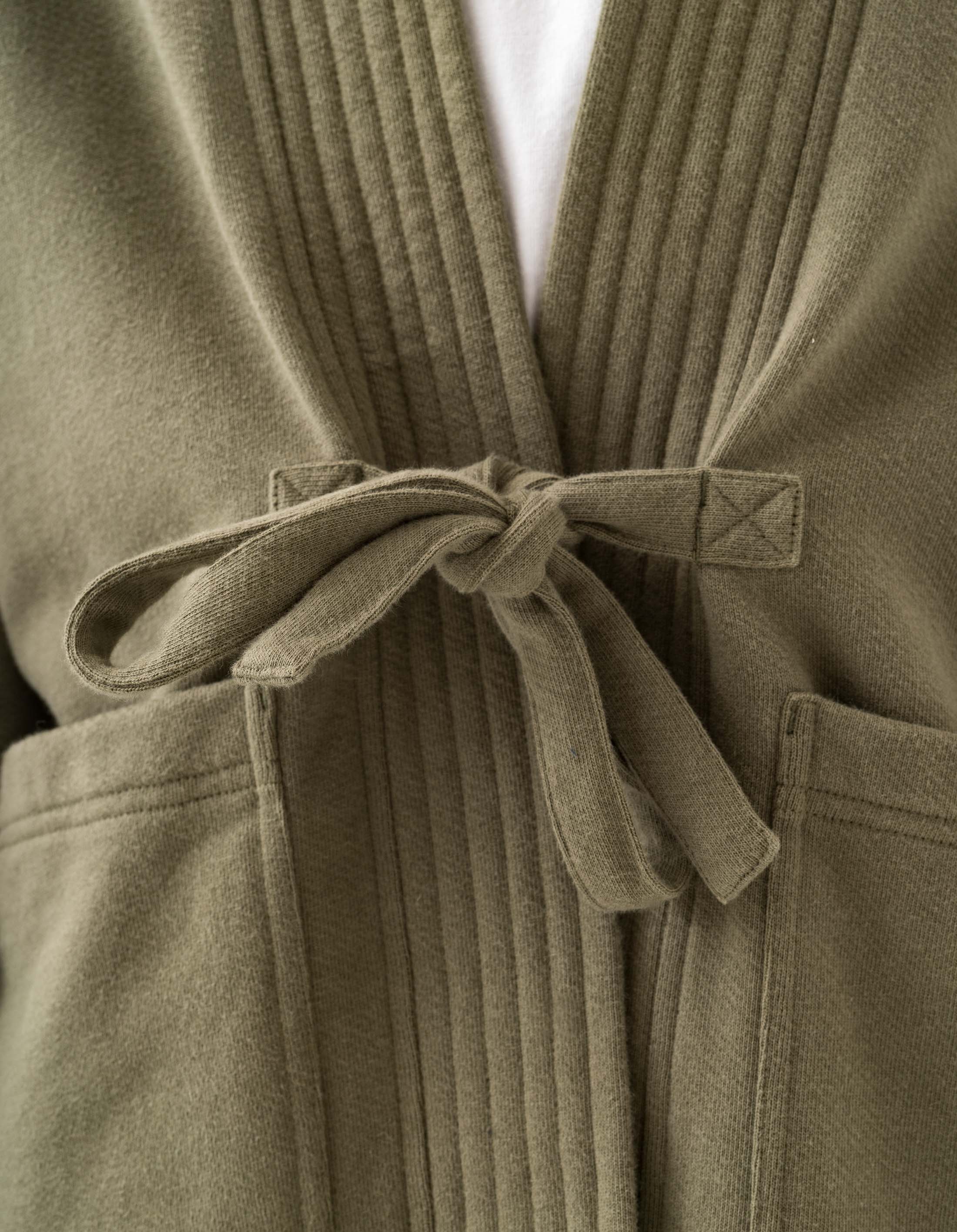 6222 Sashiko Bonsai Sweat Kimono Jacket - Olive OG 107F Japanese Streetwear for Men | Casual Wear, Loungewear & Outdoor Fashion
