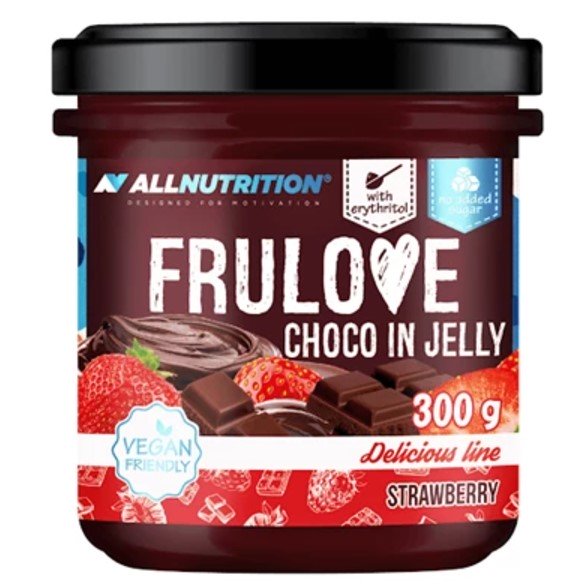 Allnutrition Frulove Choco In Jelly - 300g Fruit Flavored Chocolate Jelly Snacks | Healthy & Delicious Treat for Kids & Adults | Perfect for Lunchboxes, Parties & On-the-Go Snacking