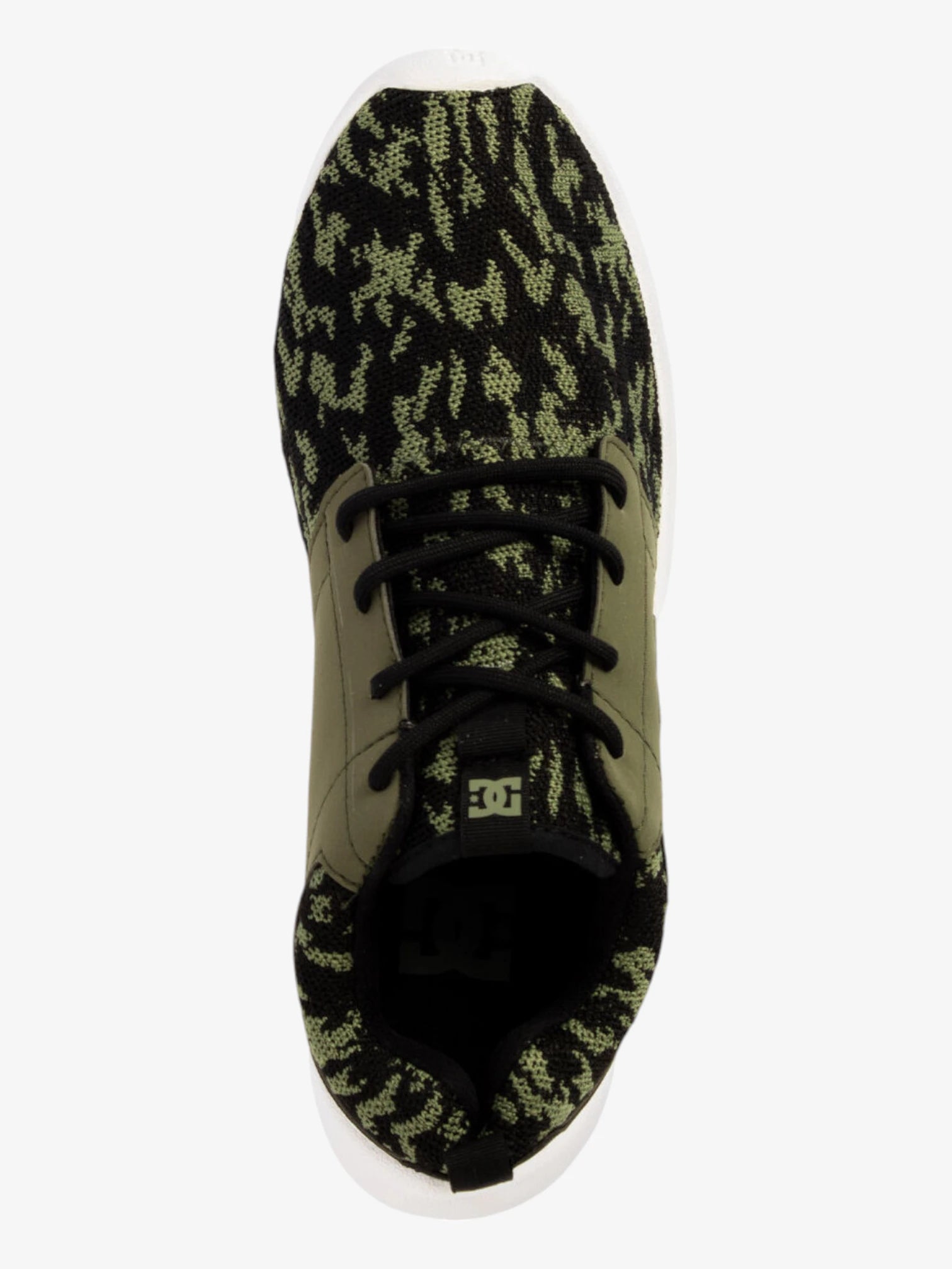 DC Midway Sn Knit Sneakers - Camouflage Green Men's Skate Shoes for Street Style & Casual Wear | Comfortable & Durable for Skateboarding & Everyday Use