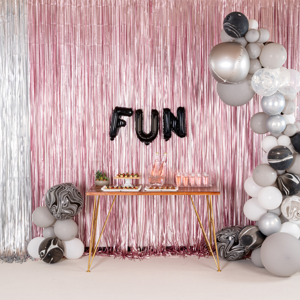 Black Mylar Letter U Balloon - 16 Inch Large Foil Alphabet Balloon for Birthday Party Decorations, Baby Shower, Graduation & Anniversary Celebrations - 1 Count Box