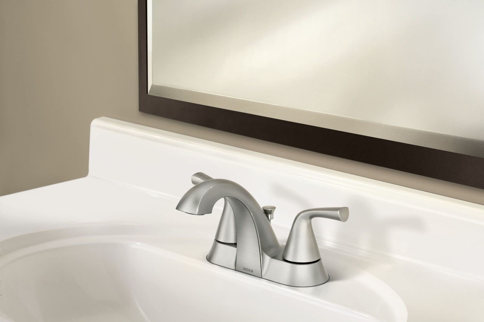 Moen Haber Spot Resist Brushed Nickel Two-Handle 4