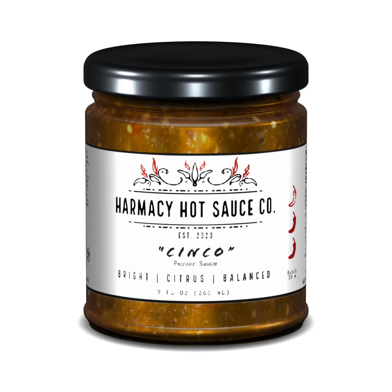 Harmacy Hot Sauce Co. - Award-Winning Gourmet Hot Sauce Gift Set (3-Pack, 9oz Jars) | Vegan, Gluten-Free, Nut-Free, Dairy-Free, Soy-Free | Perfect for Gifts, Cooking, BBQ & Spicy Food Lovers