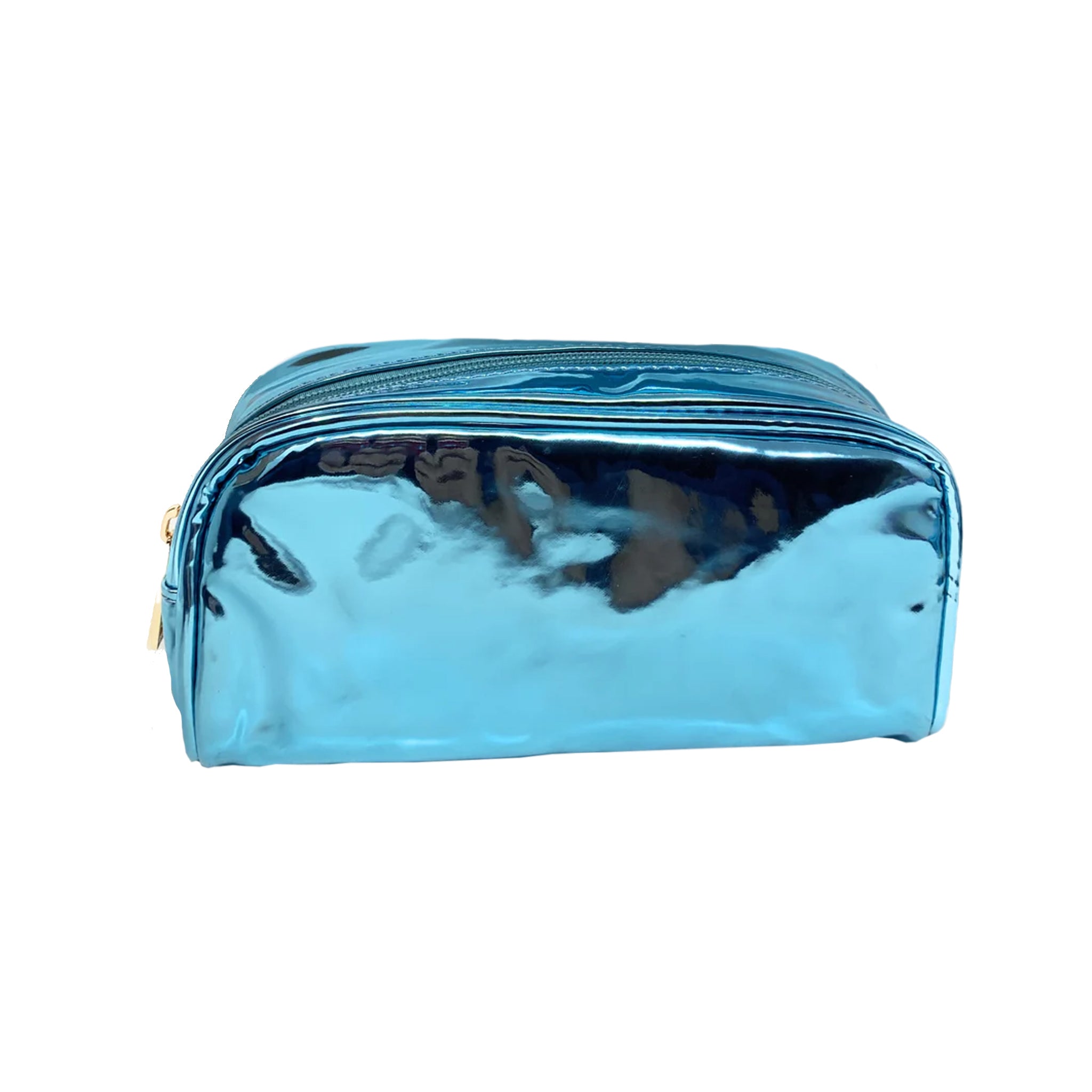 Blue Travel Makeup Bag - Waterproof Cosmetic & Toiletry Organizer for Women | Perfect for Airplane Carry-on, Gym, Vacation & Daily Use (1 Piece)