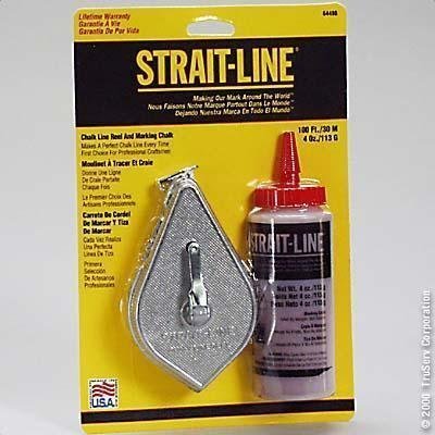 Irwin Chalk & Reel Set 100' Red 4 Oz - Professional Construction Chalk Line Tool for Carpentry, Masonry, and DIY Home Projects