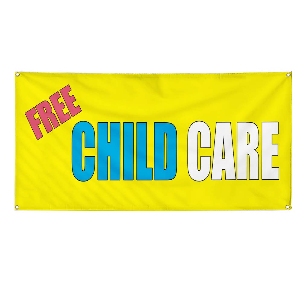 60x144 Inches Heavy-Duty Yellow Vinyl Banner - Weatherproof, Industrial-Grade with 10 Grommets for Outdoor Use | Perfect for Child Care Centers, Education Signs, Yard Advertising & Business Promotion