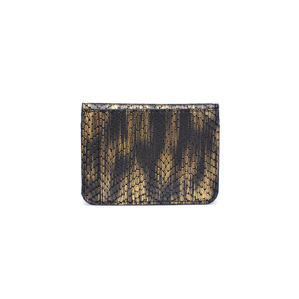 Fifi Snake Leather Card Holder Wallet - Slim RFID Blocking Credit Card Case for Men & Women - Perfect for Travel, Business, and Everyday Use