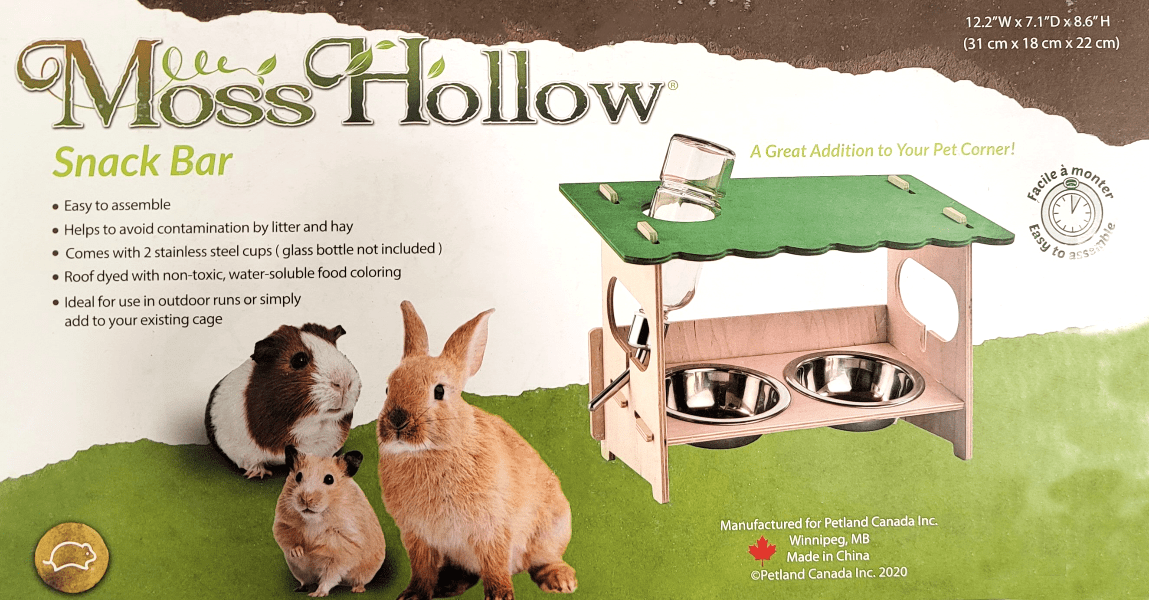 Premium Moss Hollow Snack Bar for Hamsters, Rabbits & Small Pets - Natural Wood Chew Toy for Dental Health - Perfect for Cage Enrichment & Playtime Activities
