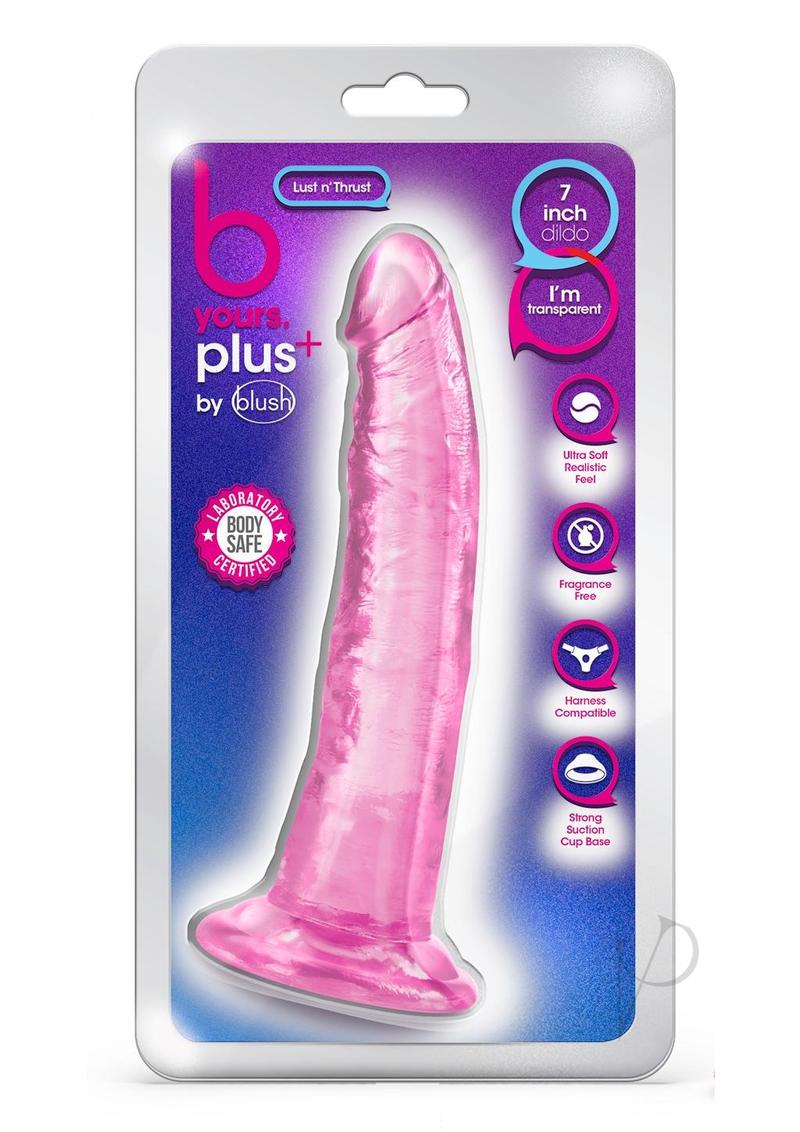B Yours Plus Lust n' Thrust Realistic 7.5 Inch Pink Dildo - Adult Sex Toy for Solo Play & Couples Intimacy
