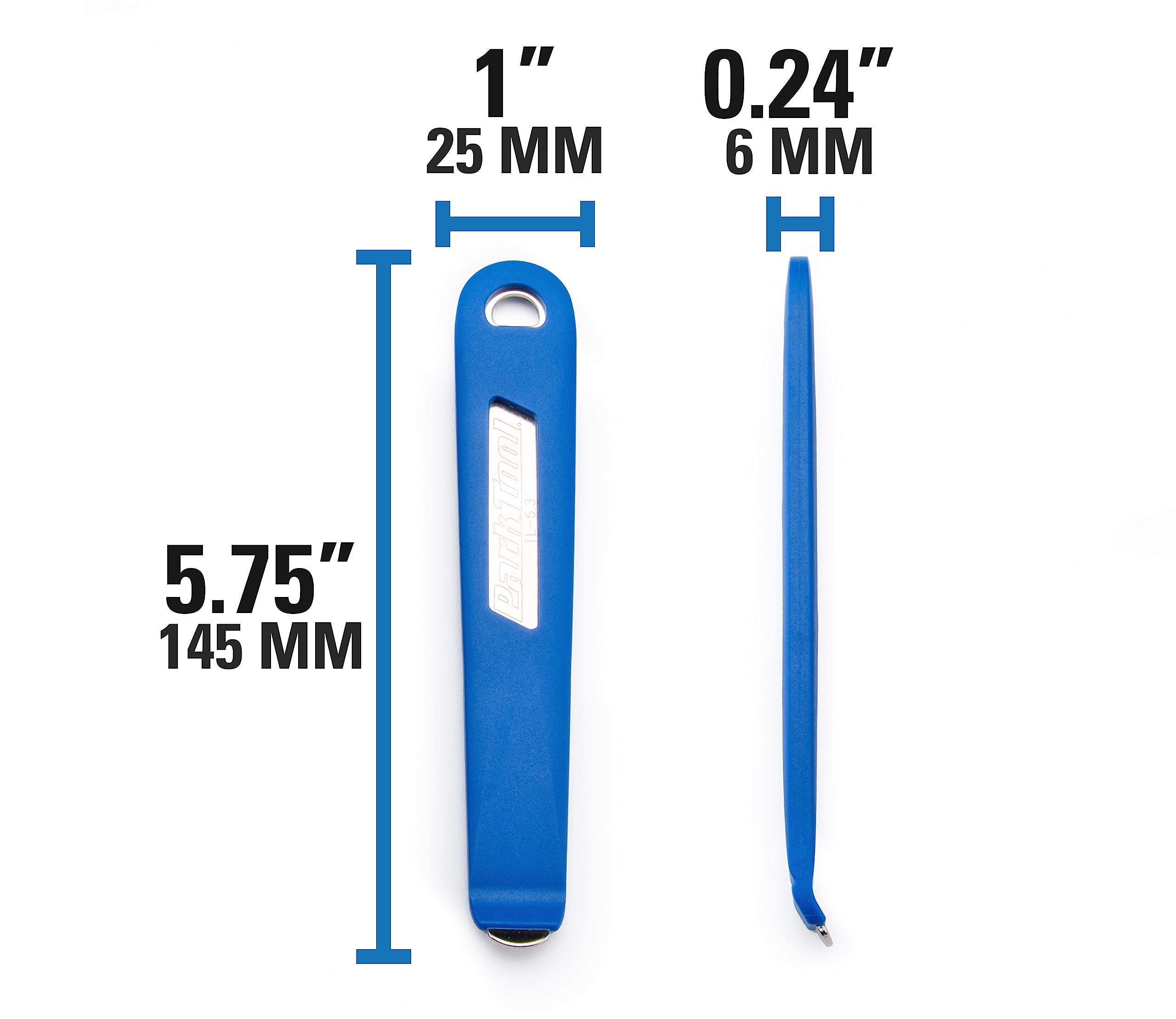 Park Tool Steel Core Tire Levers - Heavy Duty Bike Tire Repair Kit for Road & Mountain Bikes - Essential Cycling Accessories for Flat Tire Fixes On The Go